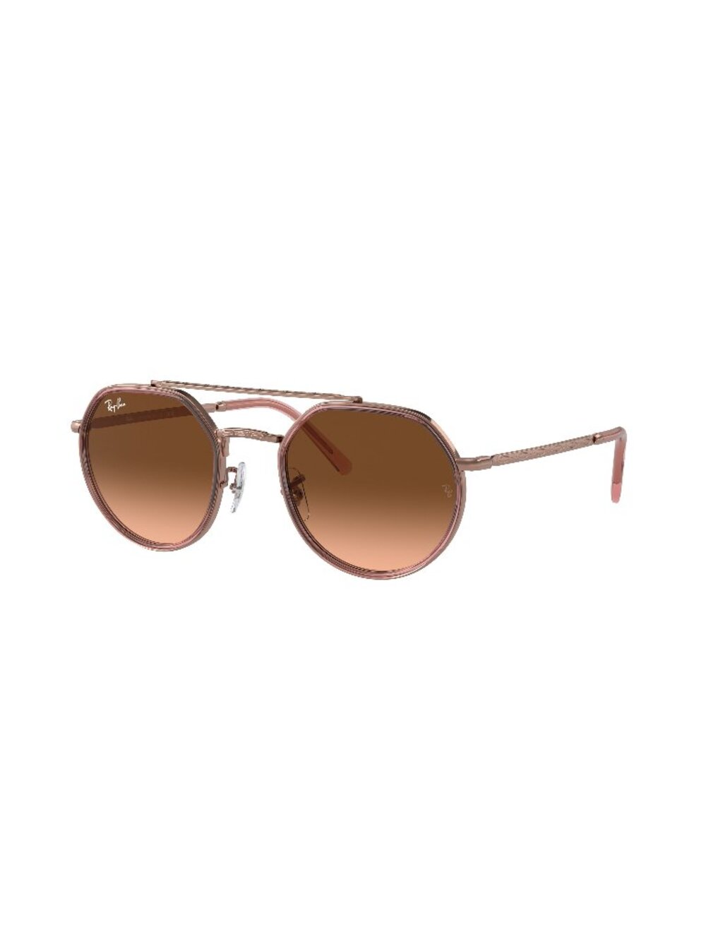 New Ray-Ban Unisex Sunglasses Bronze Aviator Brown Lens Metal Frame Ray Ban 53